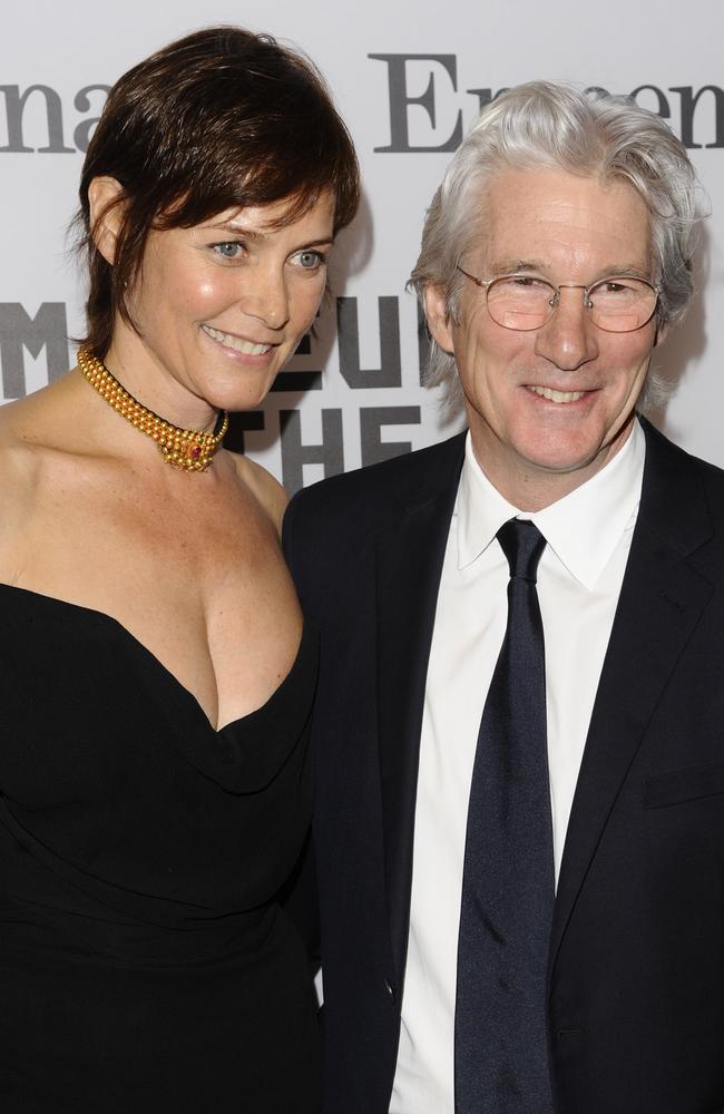 Carey Lowell and Richard Gere in 2011. Picture: AP Photo/Peter Kramer