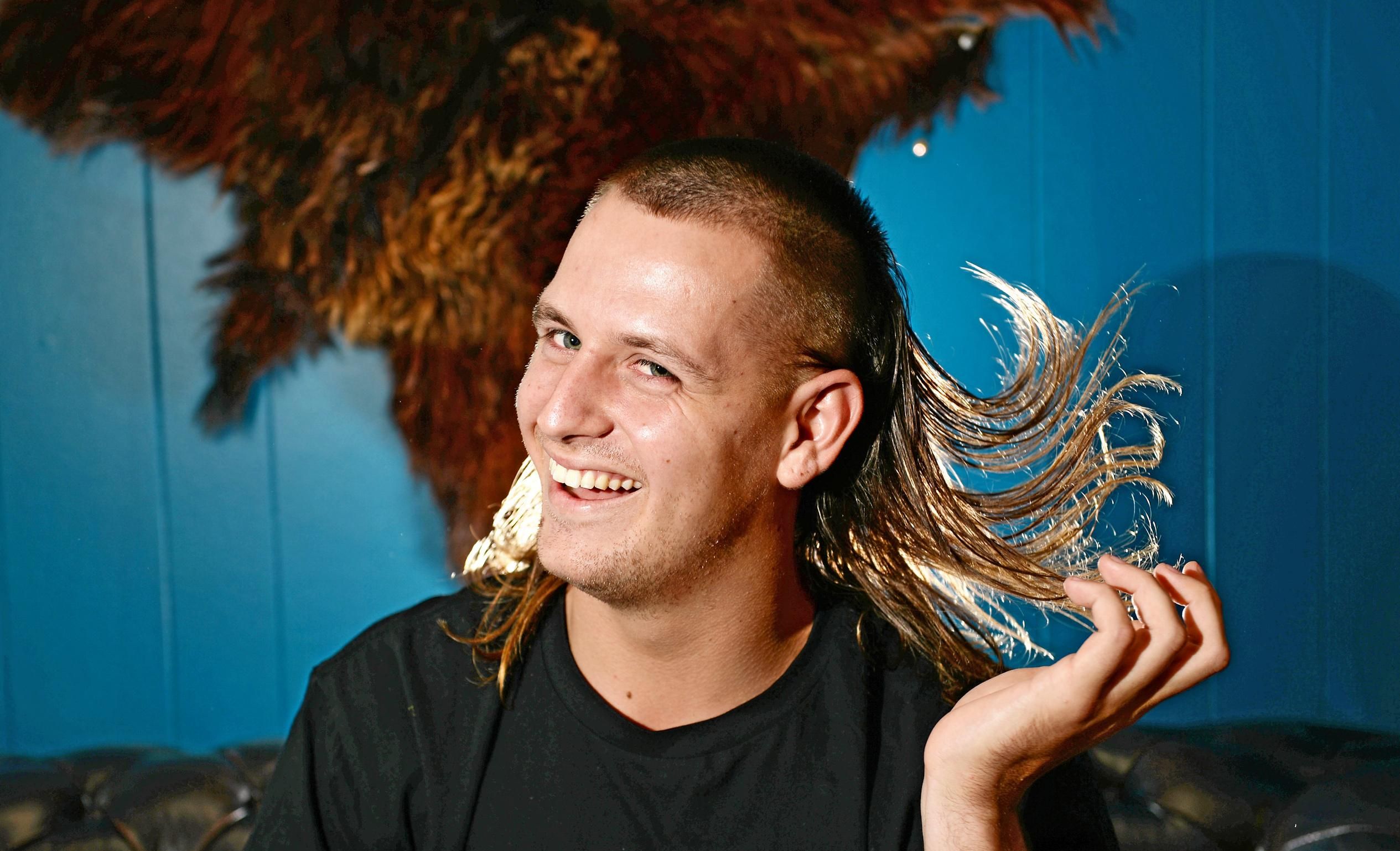 The Mullet is making a comeback in Mackay. Jai Gurr getting his Mullet styled by Andrew Folwell at Gold Empire Tattoo and Hair in Mackay. Picture: Stuart Quinn