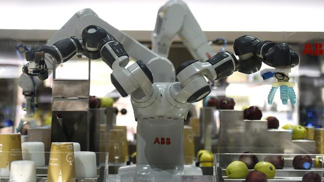 The shelf stacker of the future. Picture: Olivier Morin/AFP