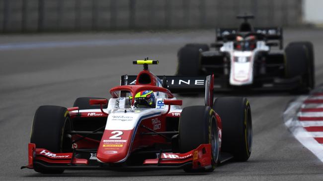 Oscar Piastri drives during the Formula 2 Championship at Sochi Autodrom last year. Picture: Getty Images