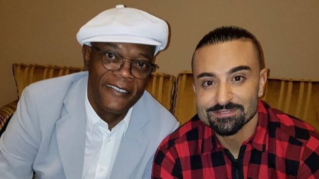 Kris Fade with Samuel L Jackson.