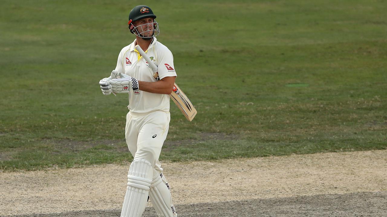 Mitchell Marsh fell for a duck to complete a miserable match.