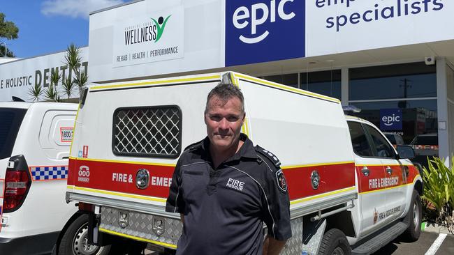 Queensland Fire and Rescue Service inspector Cameron Herbert begins a probe into the fire that destroyed a shop in Maroochydore.