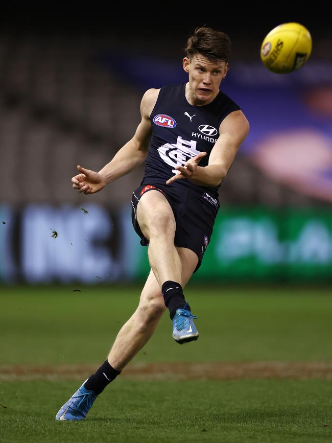 Carlton young gun has made the top 10 as a 21-year-old. Picture: Michael Klein