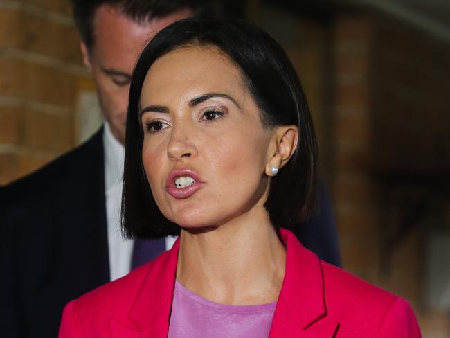 NSW Shadow Minister for Education and deputy Labor leader Prue Car at a media conference in Sydney. Picture: NCA Newswire / Gaye Gerard.