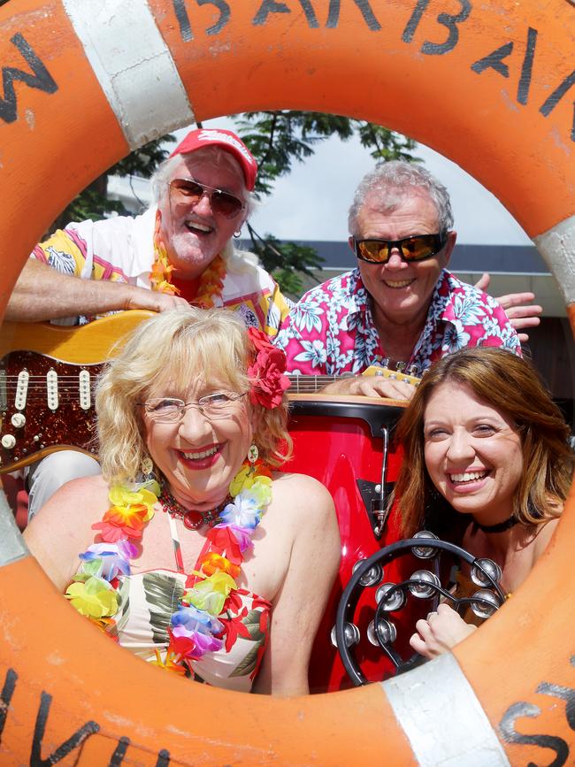 Nikki Lowmass, Brian Pitcher, Kimberley Cooper and Vance Fahey from The Barbary Coasters throw their famous Parrothead Party every year. PICTURE: Toni Caldwell