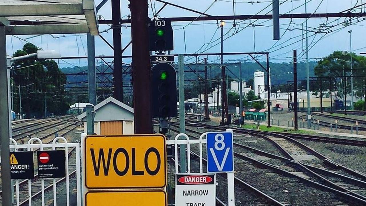 The yellow WOLO signs are deployed during extreme heat conditions for Sydney trains. Picture: Supplied