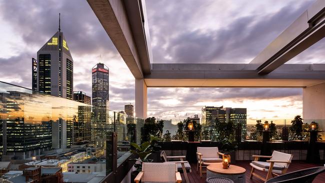 QT Hotel Perth Rooftop.