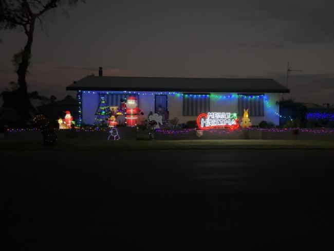 The house all decked out for Christmas in the days prior to the fire. Picture: Supplied