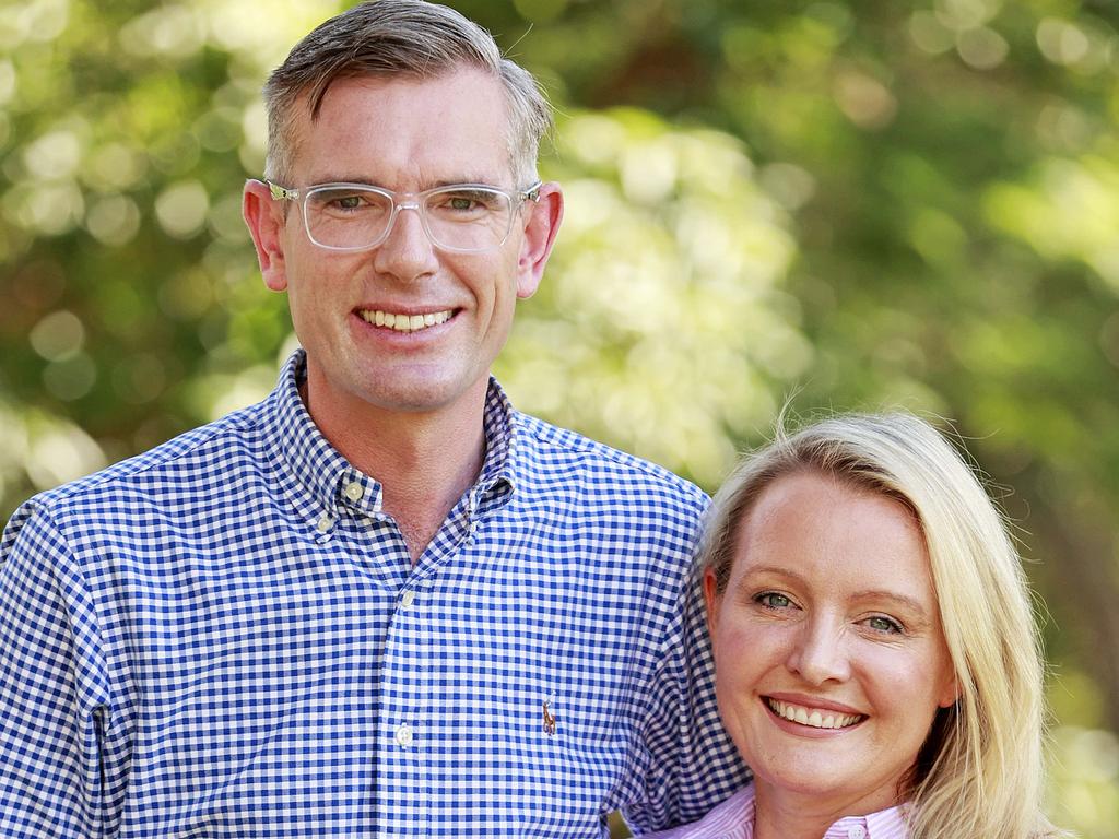 NSW Premier Dominic Perrottet and his wife Helen are gearing up for a tough NSW Election. Picture: Tim Hunter