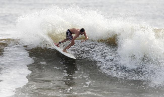 Alexandra Headland gets good lefts and rights for longboarders and shortbaorders alike. Picture: Nicholas Falconer