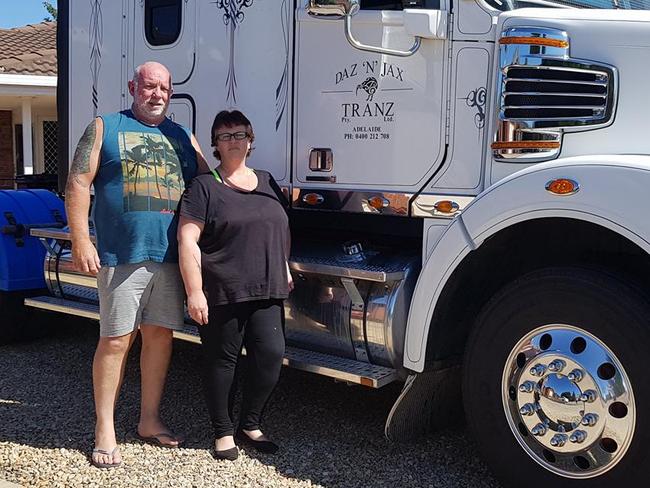 Jacqui-Lee Pollard is speaking out about truck safety following the fatal crash that claimed her husband Darren Pollard's life. The 59-year-old was behind the wheel of his SUV when a semi-trailer crashed into him. Picture: Facebook/Darren Pollard