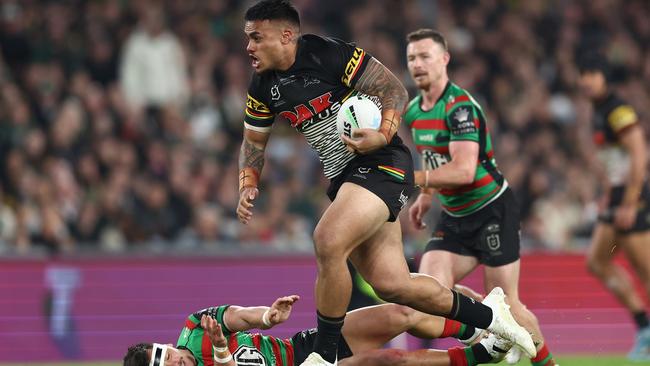 Spencer Leniu is a powerhouse who always takes some stopping. Picture: Getty