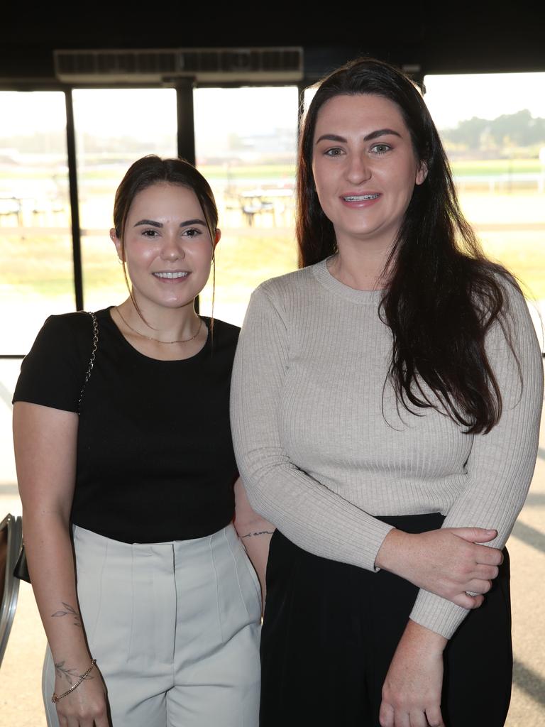 Big breakfast at the Gold Coast Turf Club for the Gold Coast Community fund. Jade Atkinson, Jess Baker . Picture Glenn Hampson. .