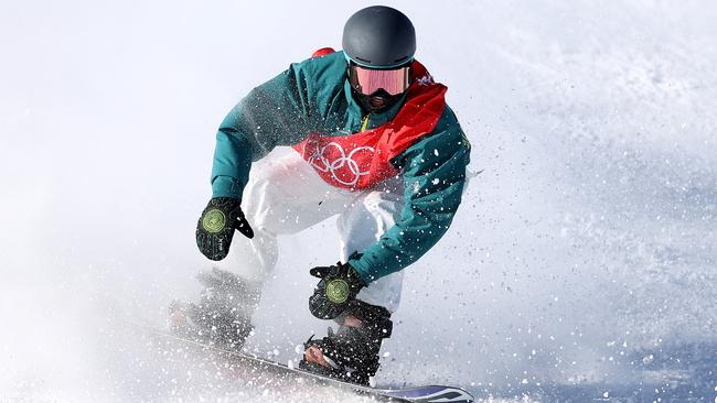 Tess Coady won Australia’s first medal of this year’s games in the women's snowboard slopestyle. Picture: Maja Hitij/Getty Images