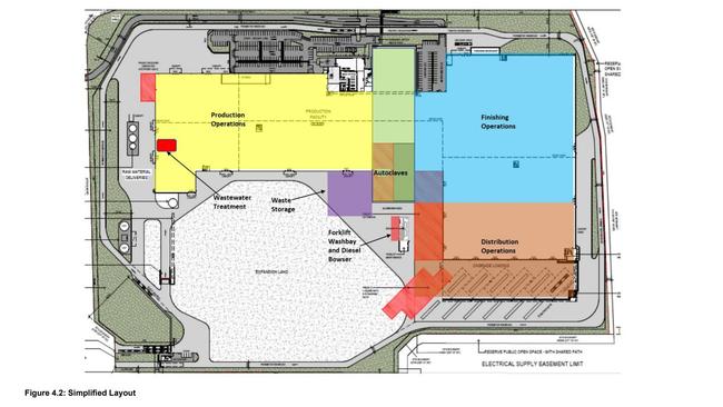 A plan of the now-shelved James Hardie plant