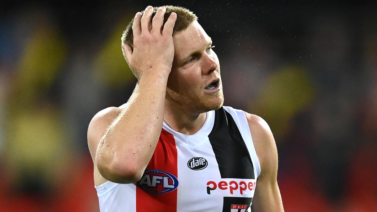 Dan Hannebery has been plagued by injury since being recruited by St Kilda. Picture: Quinn Rooney/Getty Images