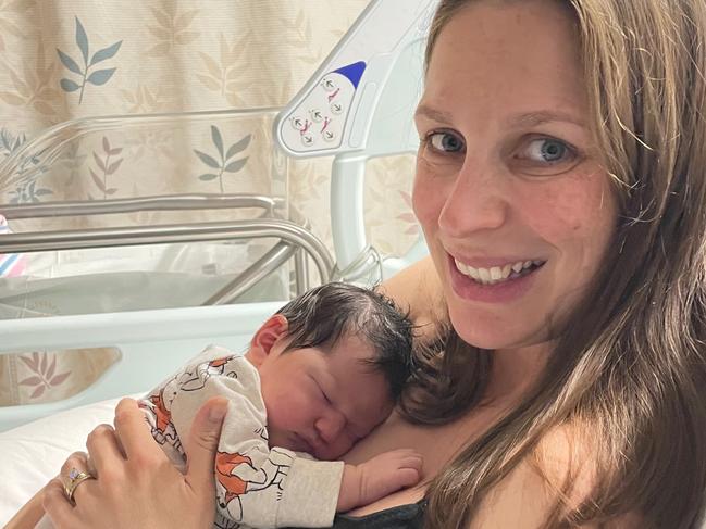 Cobar mum Tiara Finn with baby Imogen who was born at John Hunter Hospital in Newcastle on September 14.