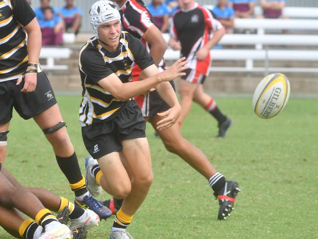 QLD Rugby Union State Championships (17-18 years boys) at the Townsville Sports Precinct. Saturday May 24. Wide Bay against Capricorn. Picture: Evan Morgan