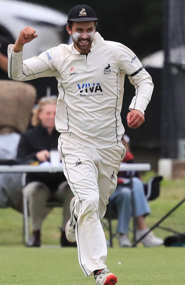 Alistair McCann took the winning catch. Picture: Mark Wilson