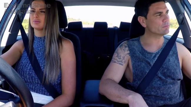 Cheryl and Andrew argue in the car during their Gold Coast home stay.