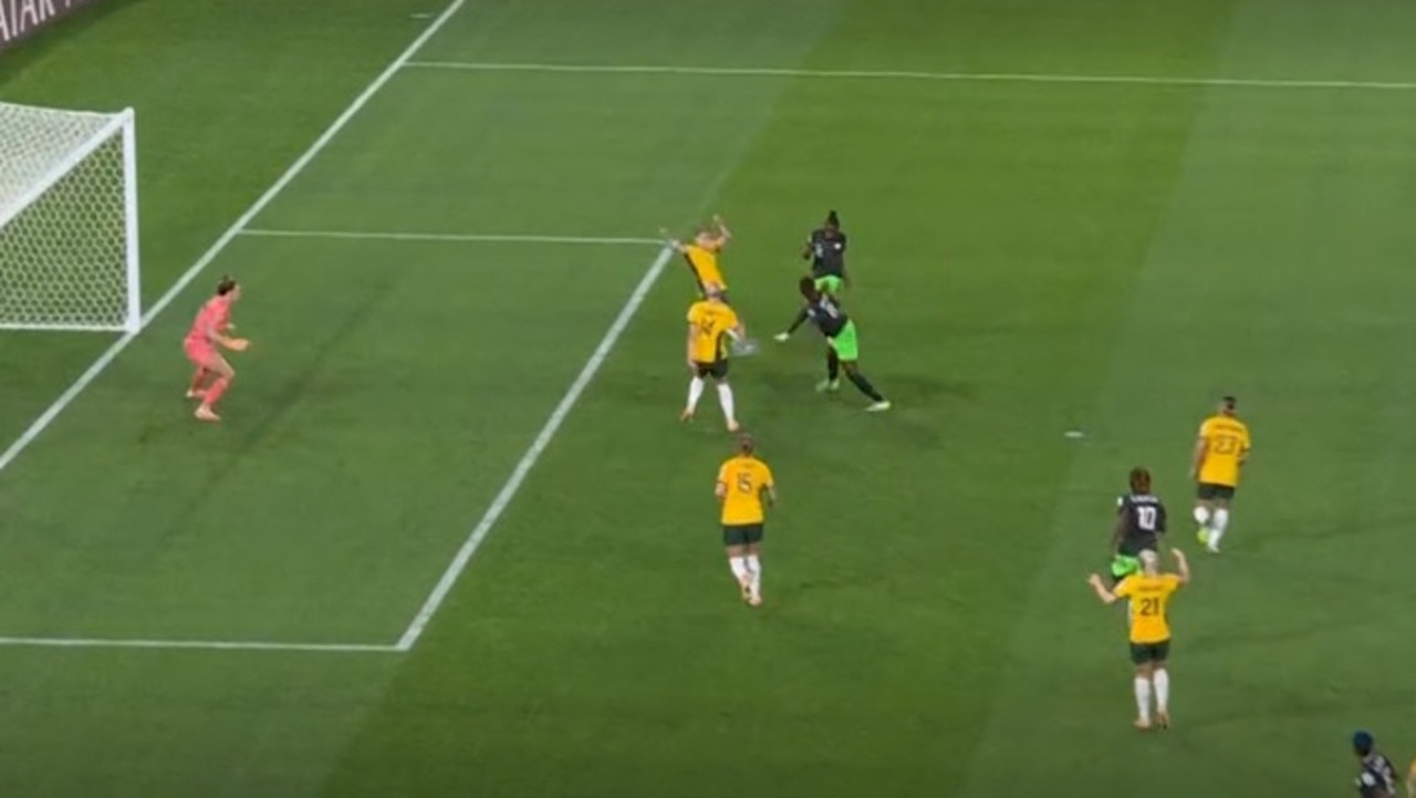 Australia scored late in the first half and then Nigeria hit back almost immediately. Picture: Supplied