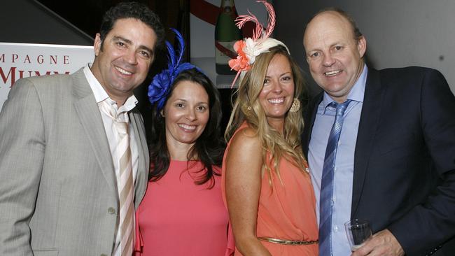 Garry and Melissa Lyon with Nicky and Billy Brownless in 2011.