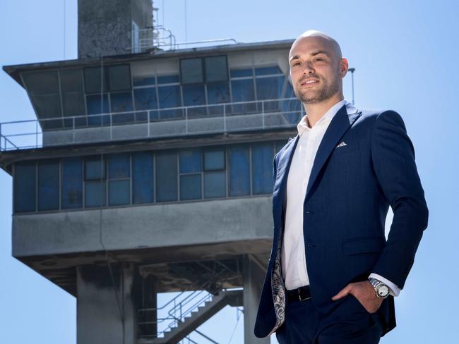 Docklands Chamber of Commerce president Daniel Hibberd said discussions about the tower’s transformation were set to commence. Picture: Tony Gough