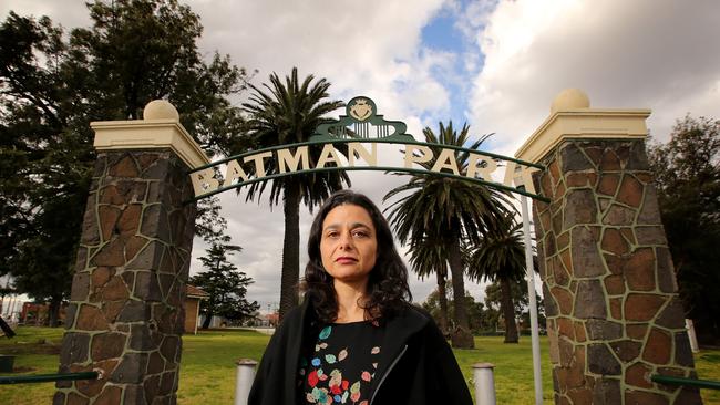 22/08/2017: Dr Bella d'Abrera, resident historian for the Institute of Public Affairs, at Batman Park in Northcote. Picture: Stuart McEvoy for the Australian.