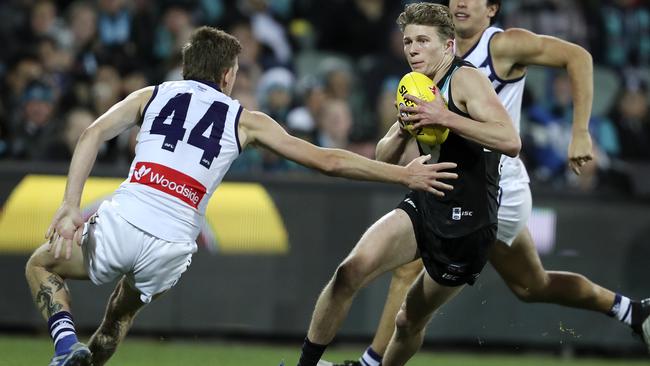 Port Adelaide youngster Xavier Duursma has backed the Power to mount a premiership challenge this season. Picture: Sarah Reed