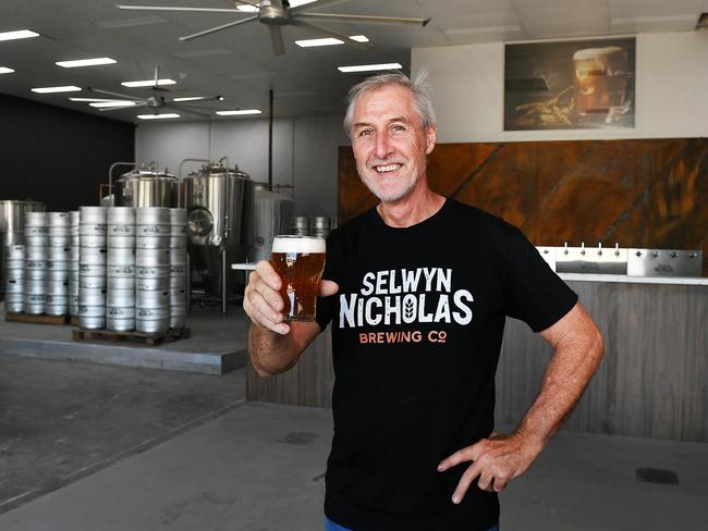 Ian Smith, owner of Selwyn Nicholas brewing co. Picture: Shae Beplate.