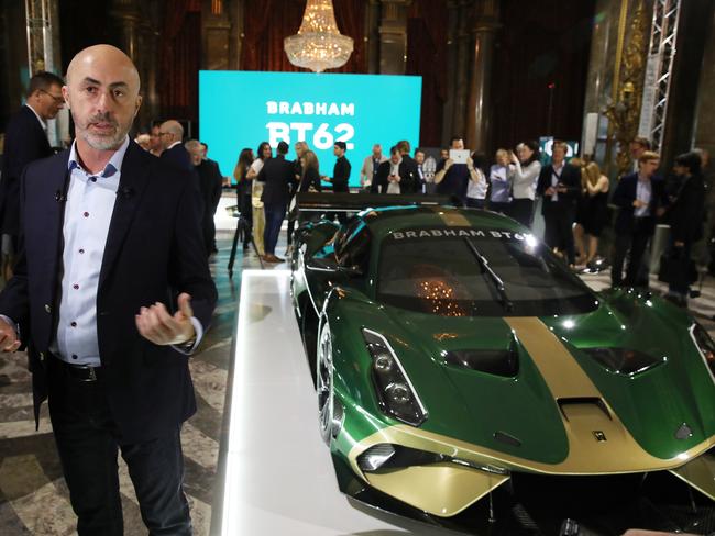 David Brabham with the new BT62. Picture: Ella Pellegrini/ News crop Australia