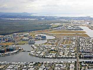 The Sunshine Coast from the air - looking north from Birtinya to Mooloolaba, Maroochydore and Coolum. Picture: Erle Levey