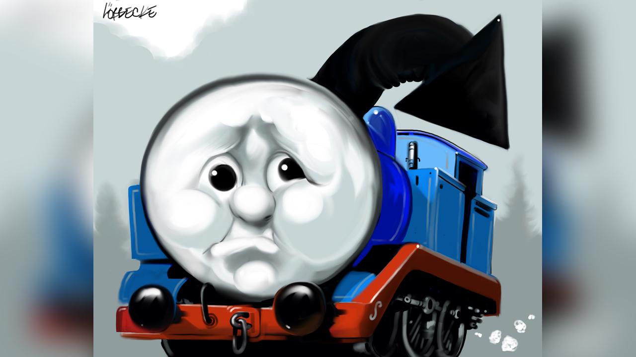 Thomas the Tank Engine gets shunted down the left track | The Australian