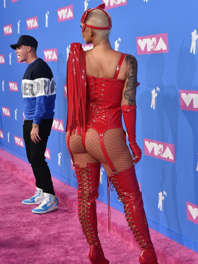 Very cheeky. Picture: Mike Coppola/Getty Images for MTV