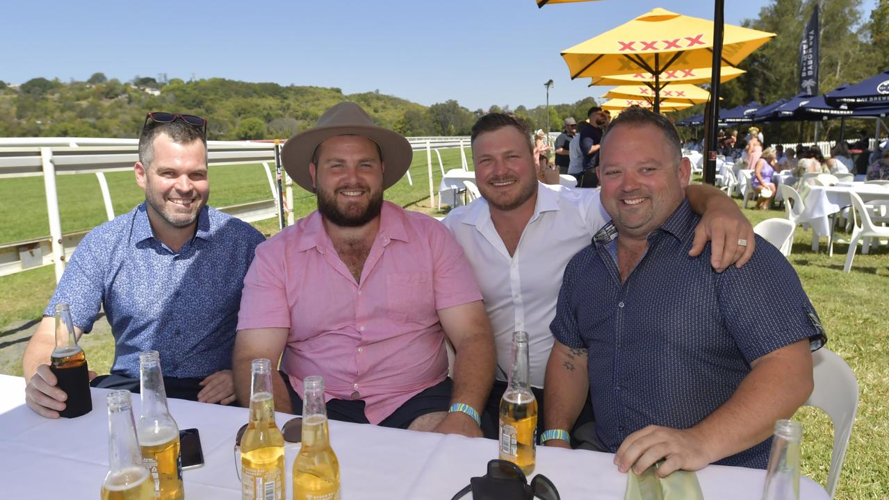 Catching up with the lads are Pete Shepherd, Shayne McDonough, Tony Gava, and Christopher Gooley.