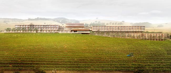 An artist impression of the proposed InterContinental hotel at the Barossa Valley. Picture: Supplied