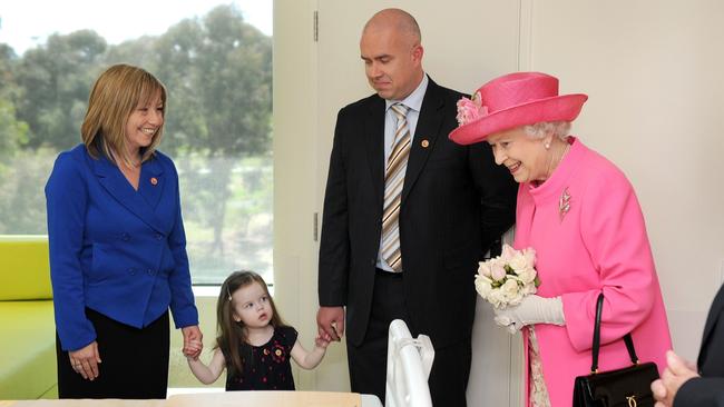 Queen Elizabeth II opened the new Royal Children's Hospital in 2011. Picture: William West