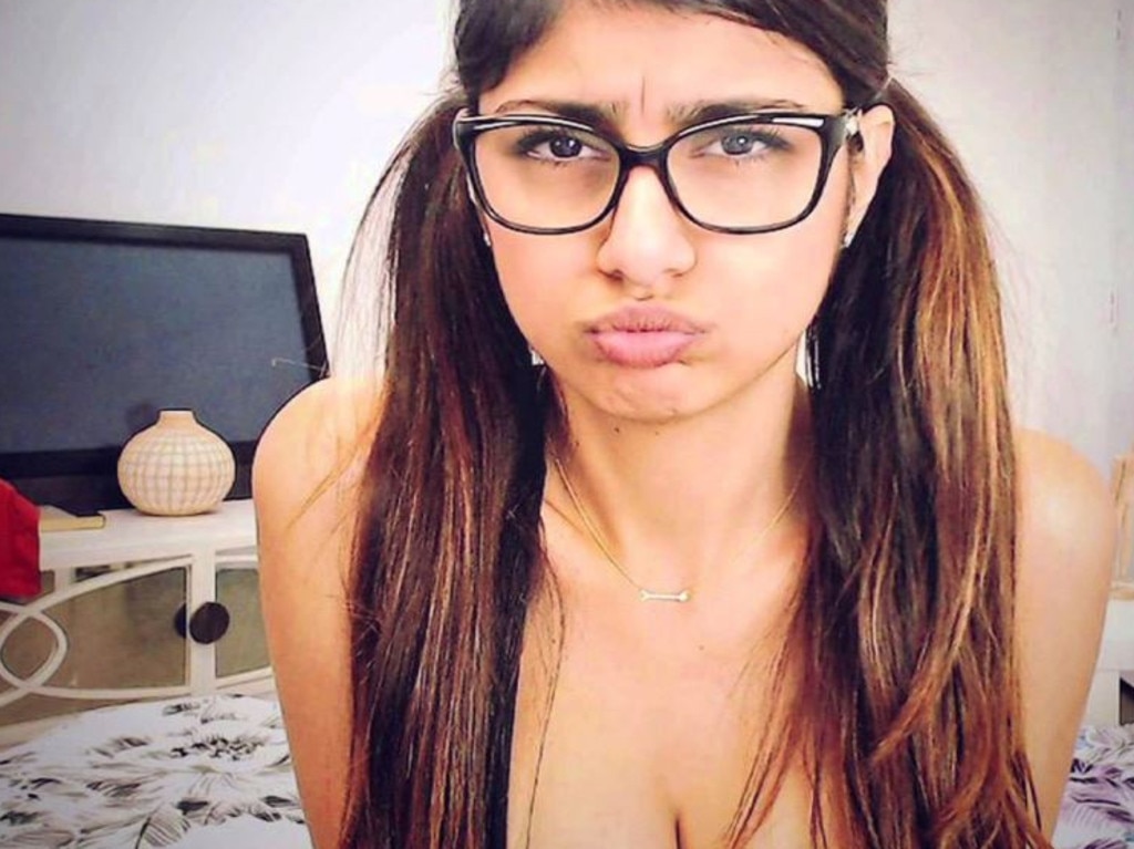 Mia Khalifa, one of the world's most famous pornstars. Picture: YouTube