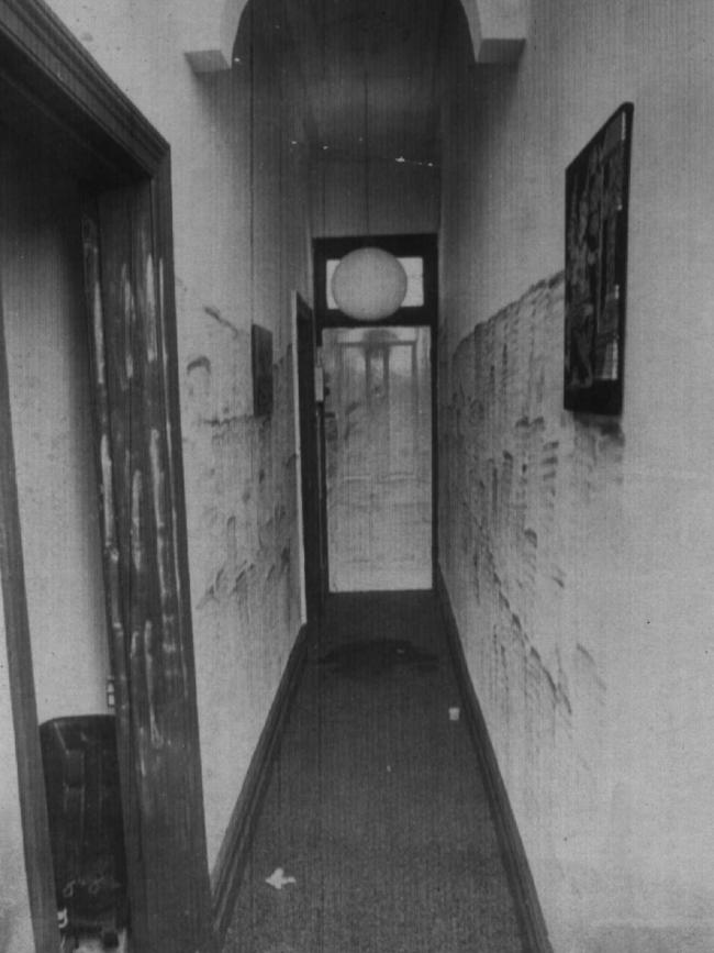 The hallway of the women’s home, which they often left unlocked. Picture: Victoria Police