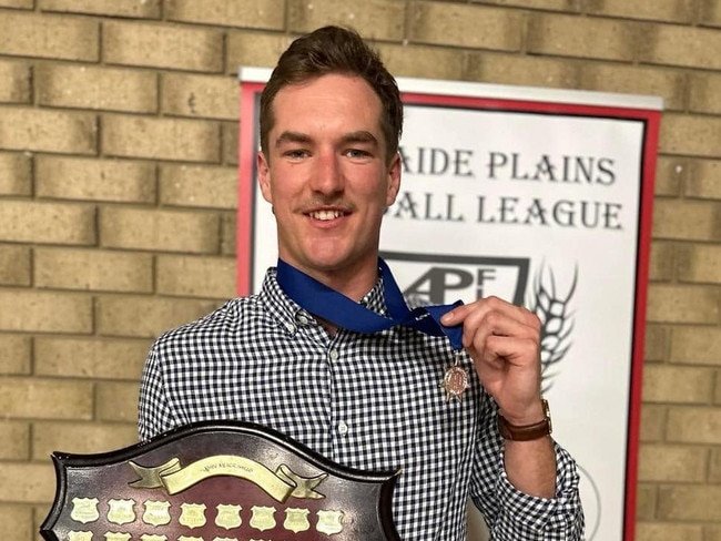 2023 Adelaide Plains FL Mail Medallist Ethan Kwaterski. Picture: Adelaide Plains Football League