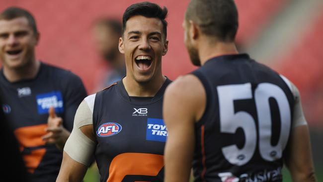 Dylan Shiel at GWS training.