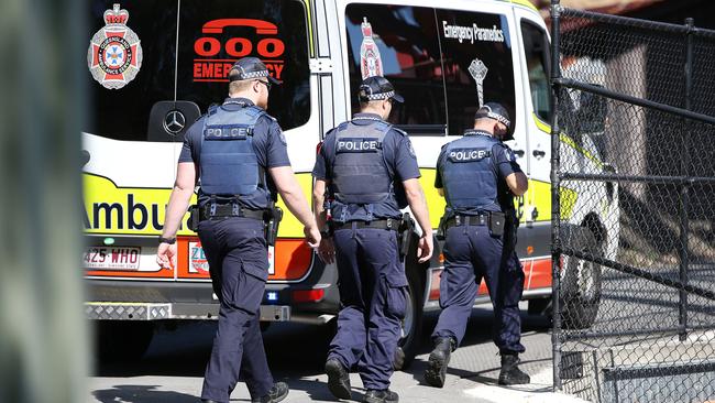 Police attending the tragedy at Dreamworld.