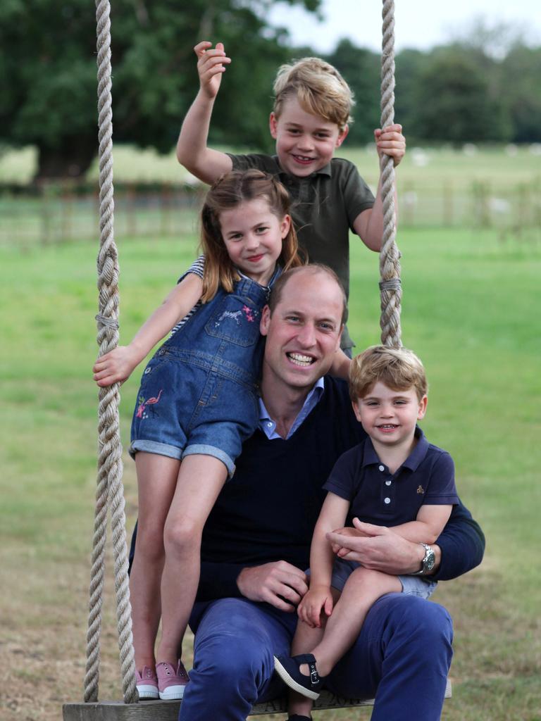 The photo released this morning by the royal family.