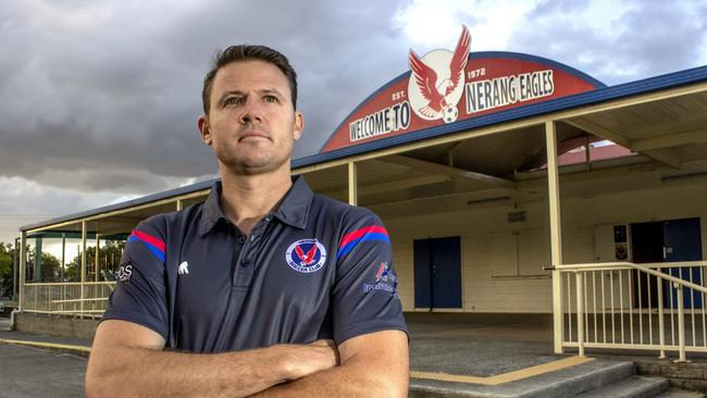 Nerang Eagles Soccer Club head coach Lee Vernon. Photo: Luke Sorensen