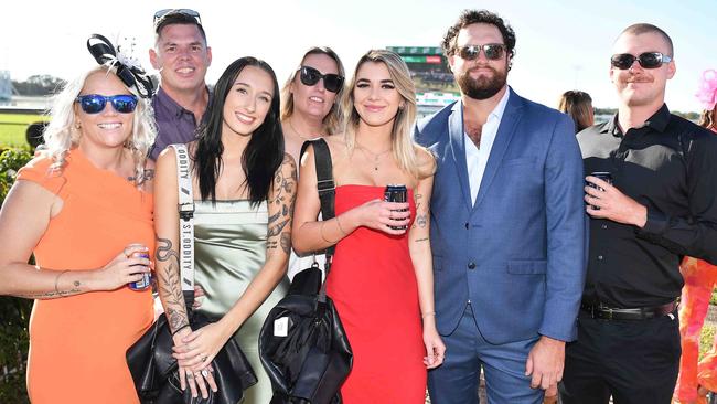 The Chipperfield crew at Ladies Oaks Day, Caloundra. Picture: Patrick Woods.