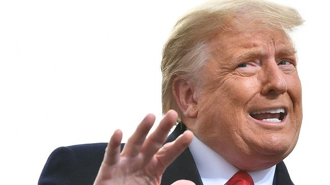 US President Donald Trump at a rally at Manchester-Boston Regional Airport in Londonderry, New Hampshire. Picture: AFP