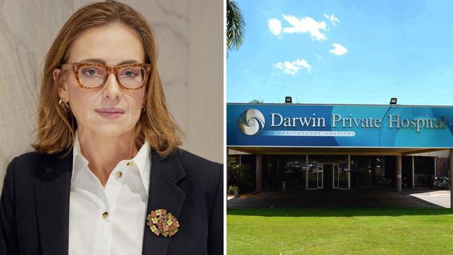 Chief executive of Private Healthcare Australia, Dr Rachel David (left), has said insurers desperately want Darwin Private Hospital to survive. Picture: Supplied