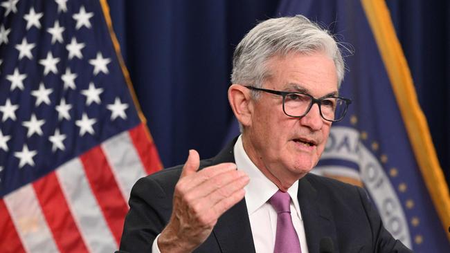 US Federal Reserve board chairman Jerome Powell. Picture: AFP