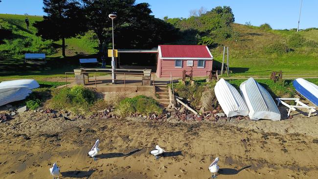 The hut at Fishermans Beach. Photo Manly Daily